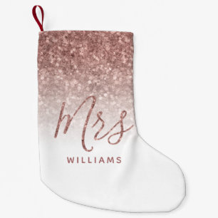 Petite Chaussette De Noël Premier Noël Mme Rose personnalisée Parties scin