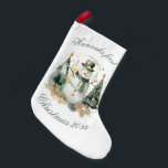 Petite Chaussette De Noël Première nouveauté de Noël vert Père Noël<br><div class="desc">Célébrez le premier Noël de votre bébé avec notre élégant bonhomme de neige vert! Conçu avec soin, ce luxueux stockage présente un design de bonhomme de neige charmant et un tissu vert riche qui ajoute une touche de sophistication à votre décor de vacances. Parfait pour être accroché au coin du...</div>