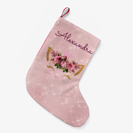 Petite Chaussette De Noël Princess Kitty Rose Gold - Rose blush (Devant (Accrochage))