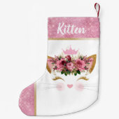 Petite Chaussette De Noël Princesse Kitty, réserve de Noël personnalisée (Dos)