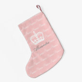Petite Chaussette De Noël Princesse Rose-n-Blanche (Dos (Accrochage))