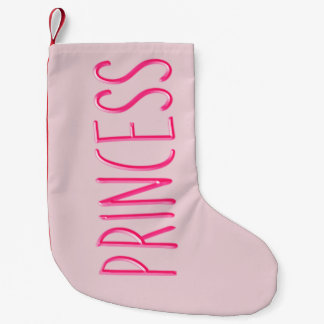 Petite Chaussette De Noël Princesse rougeoyante rose