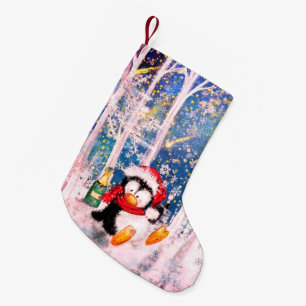 Petite Chaussette De Noël Prise de Noël de pingouin