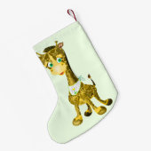 Petite Chaussette De Noël Prise en charge de Noël avec la Girafe bébé (Dos (Accrochage))
