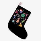 Petite Chaussette De Noël Professeur de microbiologie de Noël Microbe Scienc (Devant (Accrochage))