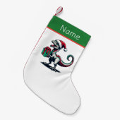 Petite Chaussette De Noël Pterodactyle de Noël (Devant (Accrochage))