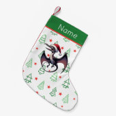 Petite Chaussette De Noël Pterodactyle de Noël (Devant (Accrochage))