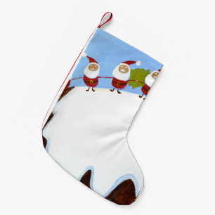 Petite Chaussette De Noël Pudding de Noël et Santas