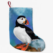 Petite Chaussette De Noël Puffin Christmas Stockings (Devant)