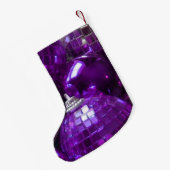 Petite Chaussette De Noël Purple Baubles stocke (Dos (Accrochage))