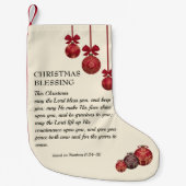 PETITE CHAUSSETTE DE NOËL QUE LE SEIGNEUR VOUS BÉNISSE CHÉRIEN (Devant)