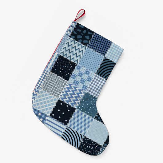 Petite Chaussette De Noël Quilt design. Seamless patchwork pattern from stit (Devant (Accrochage))