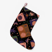 Petite Chaussette De Noël Radios rétro, magnétophones motif. (Devant (Accrochage))