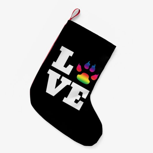 Petite Chaussette De Noël Rainbow paw (Devant (Accrochage))