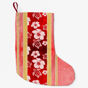 Petite Chaussette De Noël Rayures rouges de Honu de ketmie