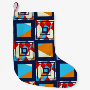 Petite Chaussette De Noël Rectangles de pièces colorées. Pat sans couture te