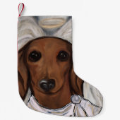 Petite Chaussette De Noël Red Dachshund (Devant)