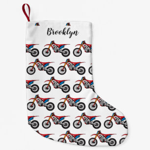 Petite Chaussette De Noël Red dirt bike motorcycle