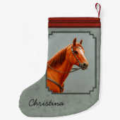 Petite Chaussette De Noël Red Dun Chestnut (Dos)