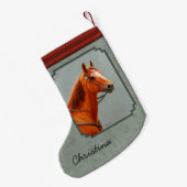 Petite Chaussette De Noël Red Dun Chestnut (Dos (Accrochage))