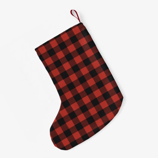 Petite Chaussette De Noël Red Flannel (Dos (Accrochage))