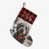 Petite Chaussette De Noël Red Flannel (Devant (Accrochage))