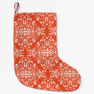Petite Chaussette De Noël Red ornamental pattern seamless pattern