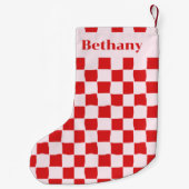 Petite Chaussette De Noël Red Pink Retro Groovy  (Dos)