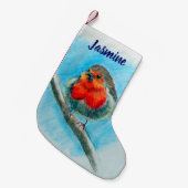 Petite Chaussette De Noël Red Robin Festive (Devant (Accrochage))