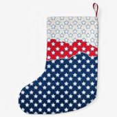 Petite Chaussette De Noël Red White & Blue American Stars Noël (Dos)