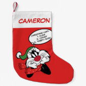 Petite Chaussette De Noël Réflexions de Noël SYLVESTER™ (Devant)