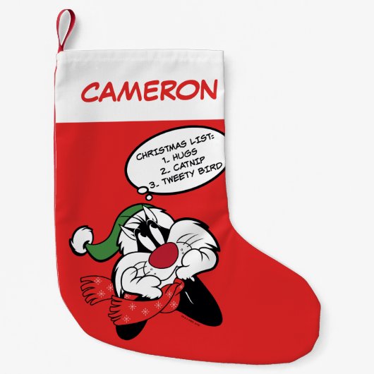 Petite Chaussette De Noël Réflexions de Noël SYLVESTER™ (Devant)