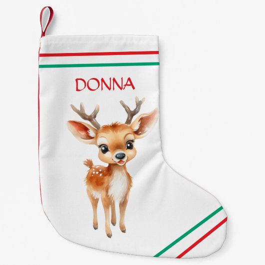 PETITE CHAUSSETTE DE NOËL REINDEER NOËL STOCKAGE (Devant)