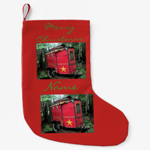Petite Chaussette De Noël Remorque gitane de voyage de Joyeux Noël