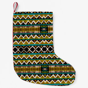 Petite Chaussette De Noël Répétez. Broderie géométrique transparente. Décora