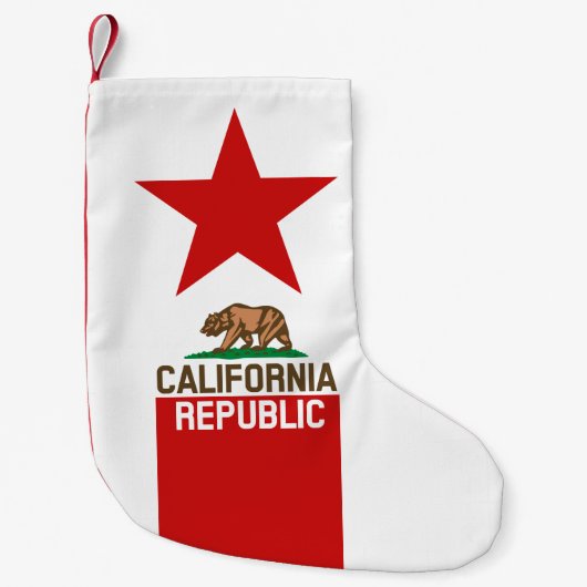 Petite Chaussette De Noël RÉPUBLIQUE DE CALIFORNIE Étoile Drapeau (Devant)