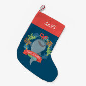 Petite Chaussette De Noël Requin baleine (Devant (Accrochage))