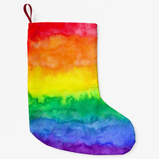 Petite Chaussette De Noël Réservation de Noël en arc-en-ciel (Devant)