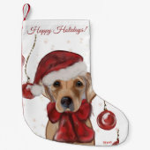 PETITE CHAUSSETTE DE NOËL RÉTRIEVER DU LABRADOR (Devant)