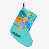Petite Chaussette De Noël Rétro bas de Noël de type de surfer (Devant (Accrochage))
