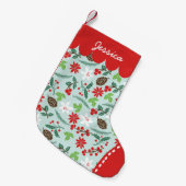 Petite Chaussette De Noël Rétros vacances chics modernes de motif (Devant (Accrochage))