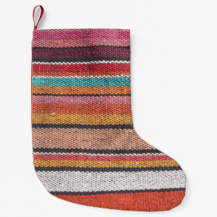 Petite Chaussette De Noël Richesse du tapis : Textures mexicaines péruvienne