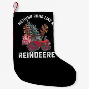 Petite Chaussette De Noël Rien ne fonctionne comme un tracteur Reindeere Rei