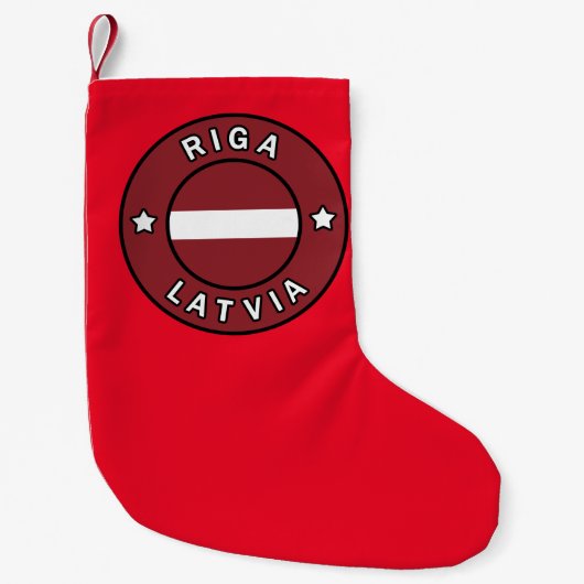 Petite Chaussette De Noël Riga Lettonie (Devant)