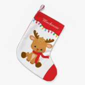 Petite Chaussette De Noël Rinder personnalisé (Devant (Accrochage))