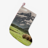 Petite Chaussette De Noël Rive de l'Alaska, grizzli (Devant (Accrochage))