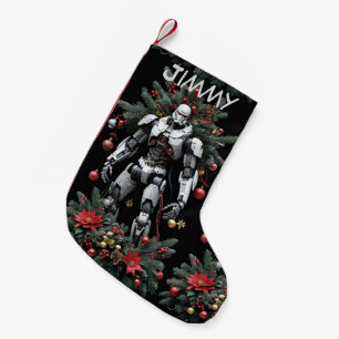 Petite Chaussette De Noël Robot de Noël Mech