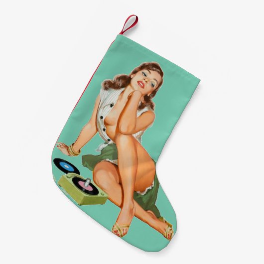 Petite Chaussette De Noël Rock (Devant (Accrochage))