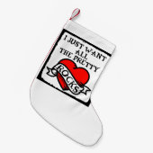 Petite Chaussette De Noël Rockhound coquin, géologue, stockage (Devant (Accrochage))