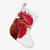 Petite Chaussette De Noël Rooster Face (Devant (Accrochage))